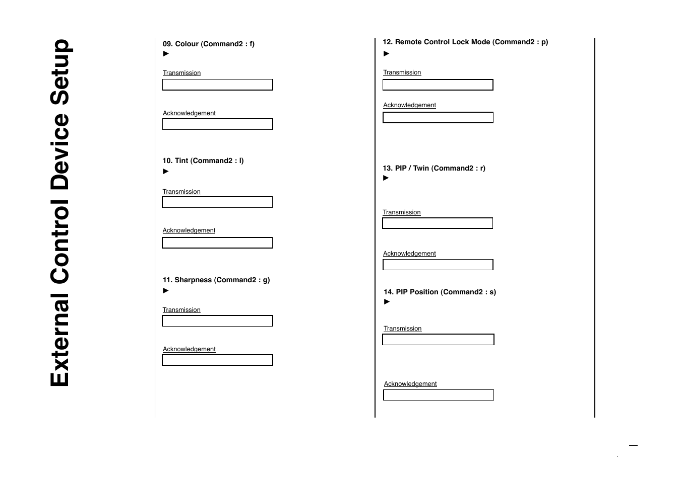 External control device setup | Kreisen KR-270T User Manual | Page 36 / 88