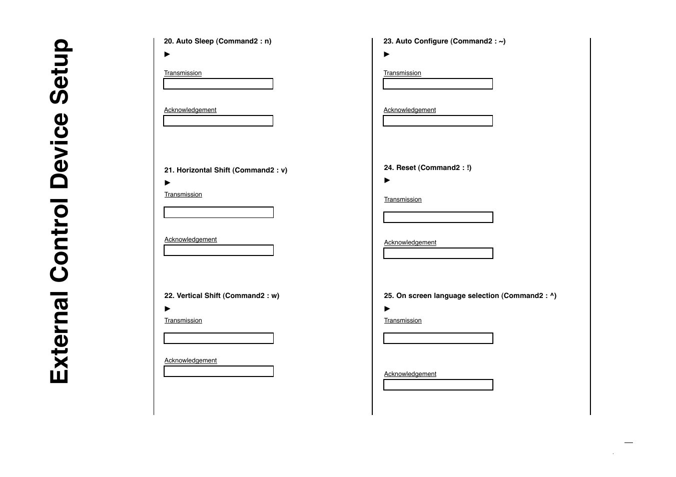 External control device setup | Kreisen KR-270T User Manual | Page 38 / 88