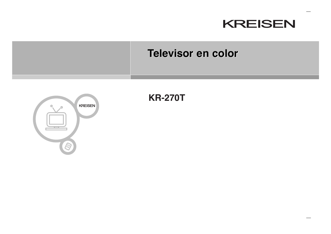 Televisor en color, Kreisen | Kreisen KR-270T User Manual | Page 45 / 88