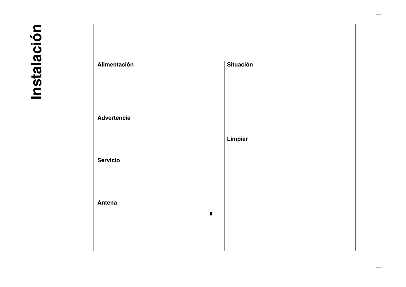 Instalaci—n | Kreisen KR-270T User Manual | Page 54 / 88