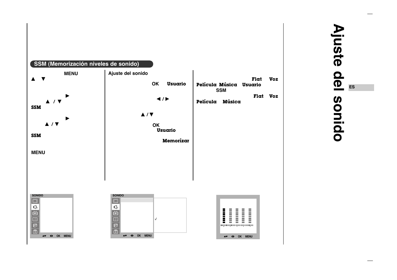 Ajuste del sonido | Kreisen KR-270T User Manual | Page 63 / 88