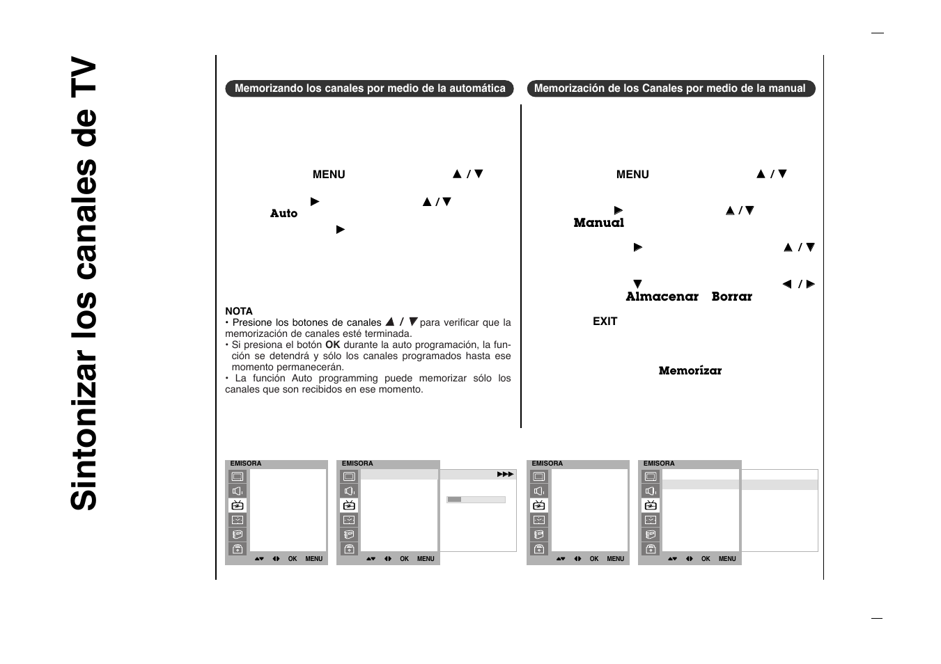 Sintonizar los canales de tv | Kreisen KR-270T User Manual | Page 66 / 88