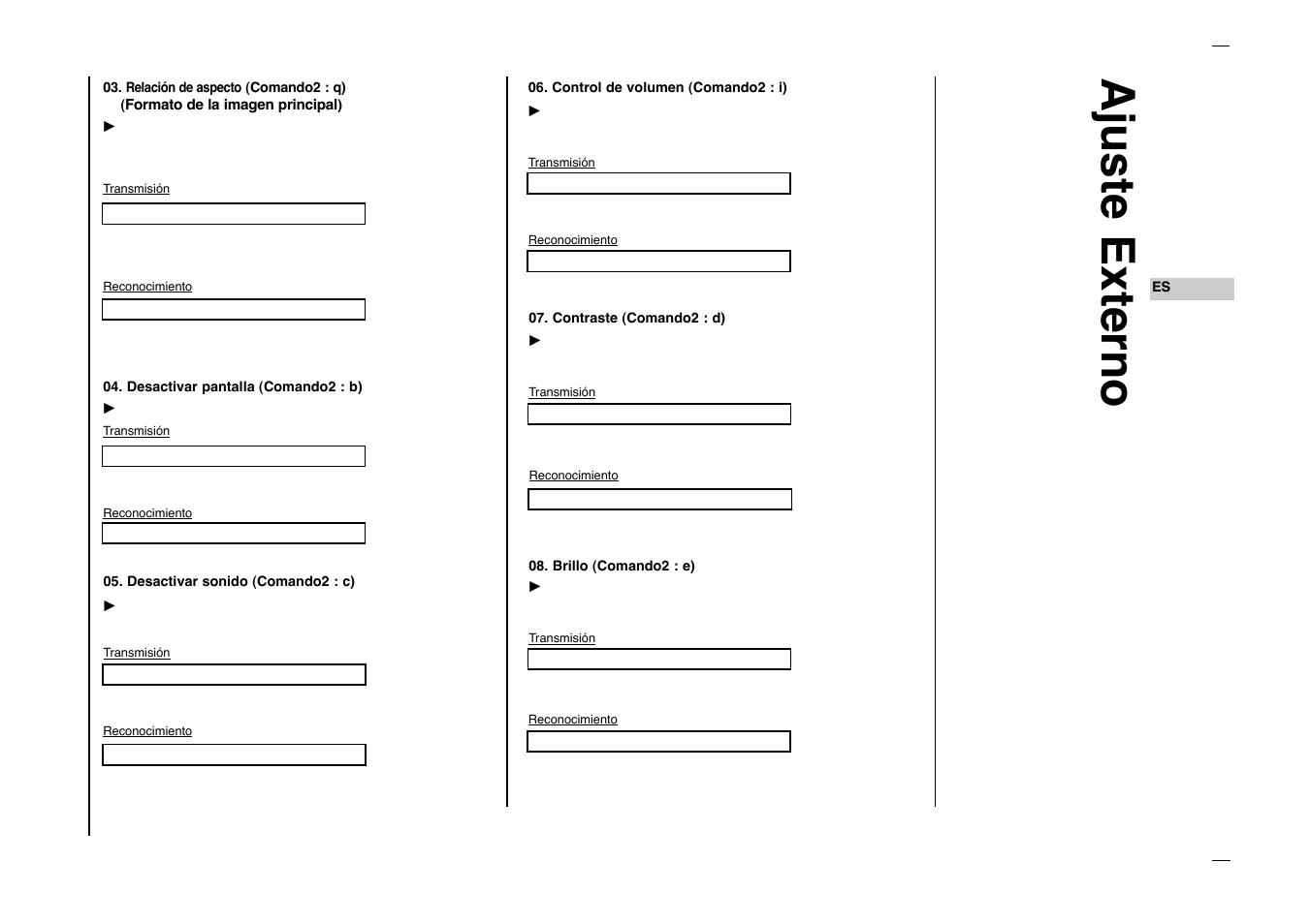 Ajuste externo | Kreisen KR-270T User Manual | Page 79 / 88