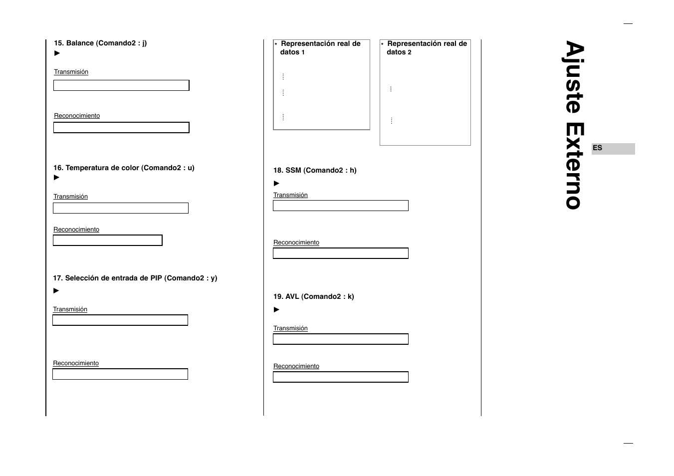 Ajuste externo | Kreisen KR-270T User Manual | Page 81 / 88