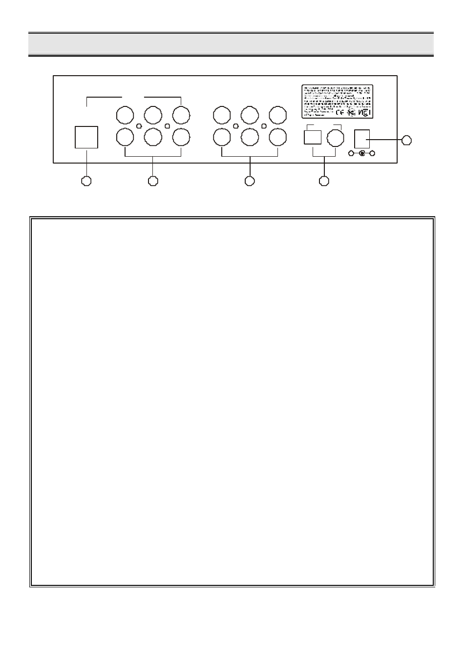 M6 501p real panel | Klegg electronic M6 501P User Manual | Page 9 / 33