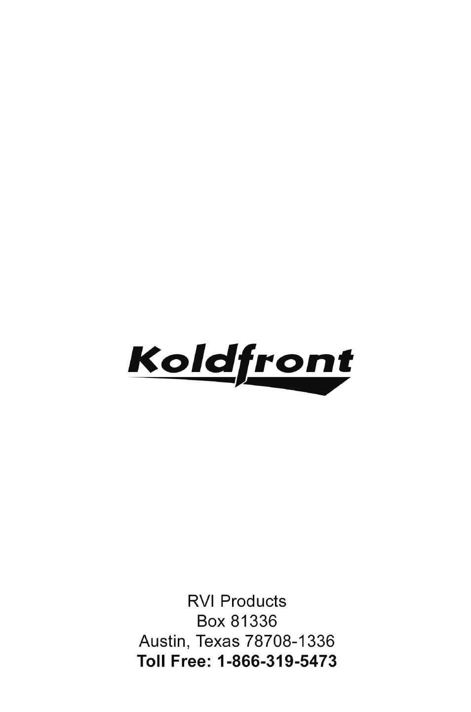 KoldFront PAC9000 User Manual | Page 23 / 23
