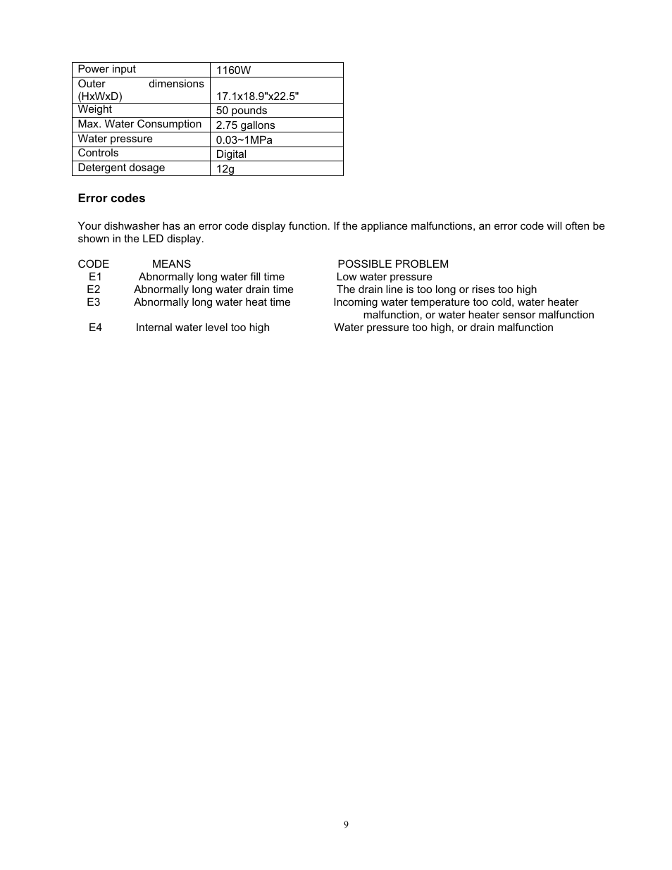 KoldFront PDW45E User Manual | Page 11 / 14