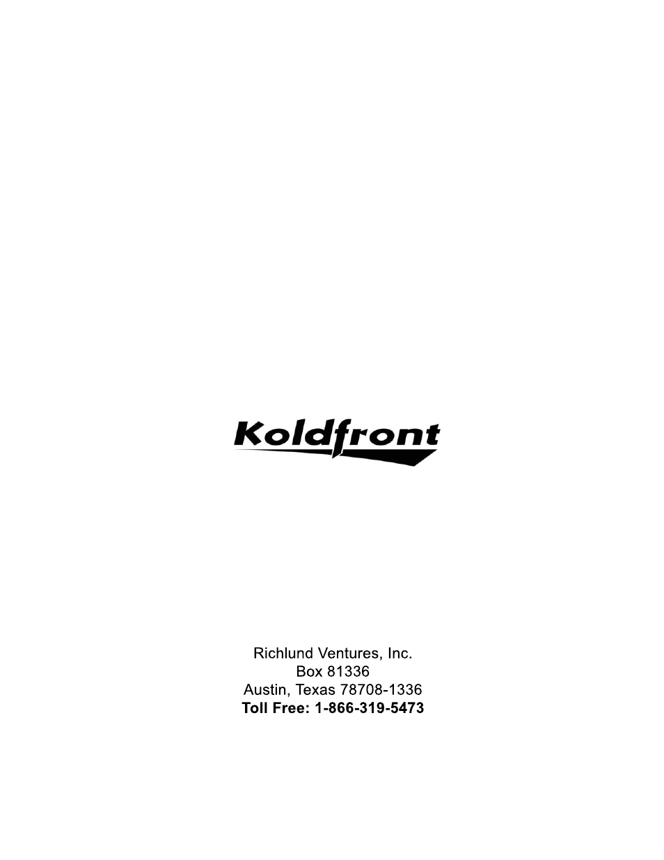 KoldFront PDW45E User Manual | Page 14 / 14
