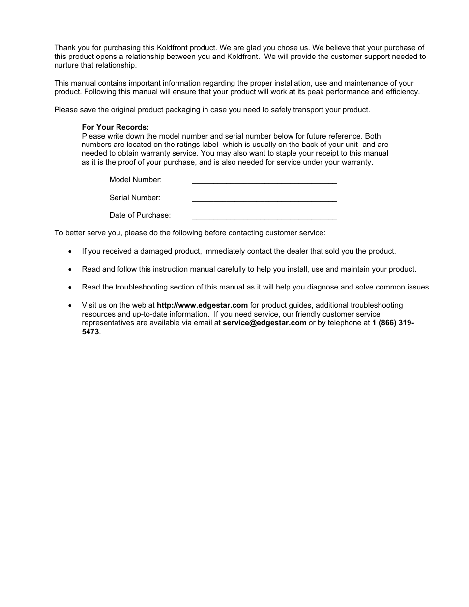 KoldFront PDW45E User Manual | Page 2 / 14