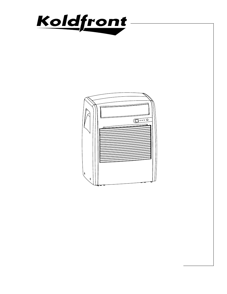 KoldFront PAC8000S User Manual | 24 pages