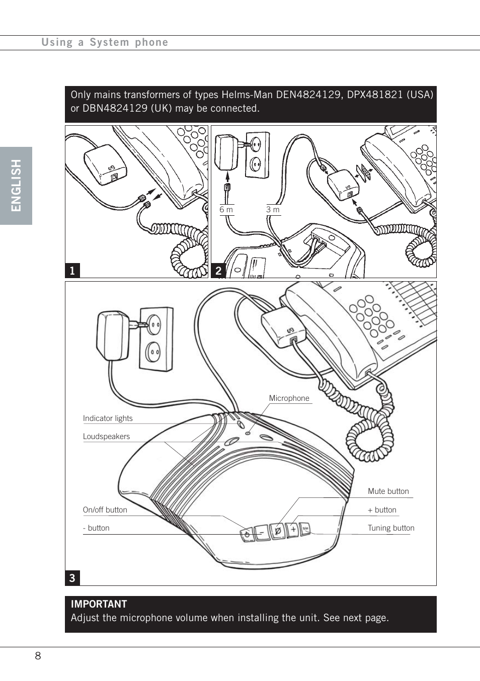 English | Konftel 60W User Manual | Page 10 / 27