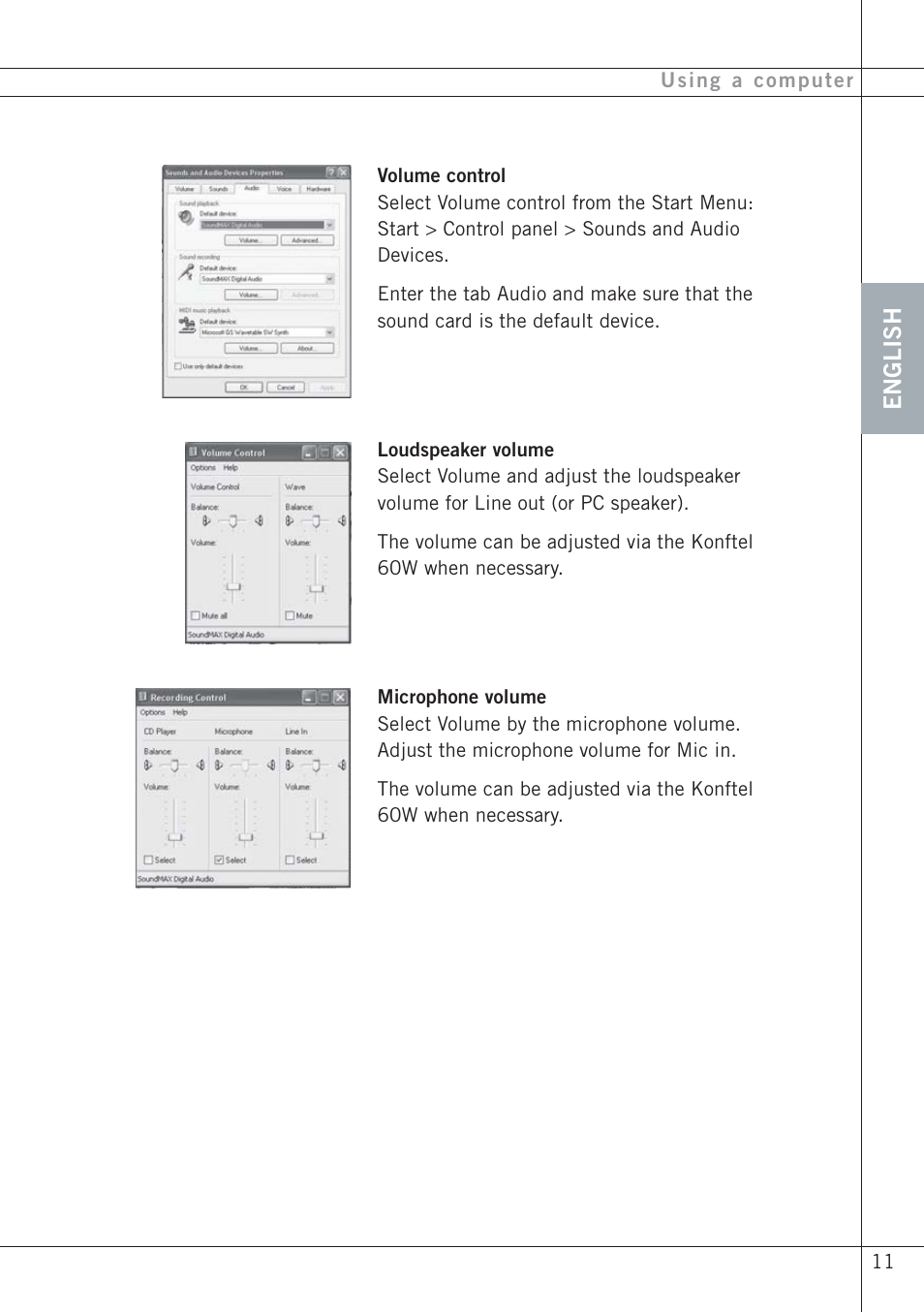 Konftel 60W User Manual | Page 13 / 27