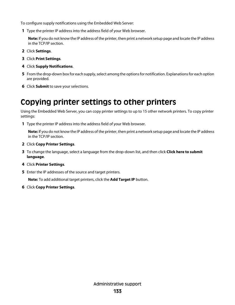 Copying printer settings to other printers | Konftel G510-7276-00 User Manual | Page 135 / 170