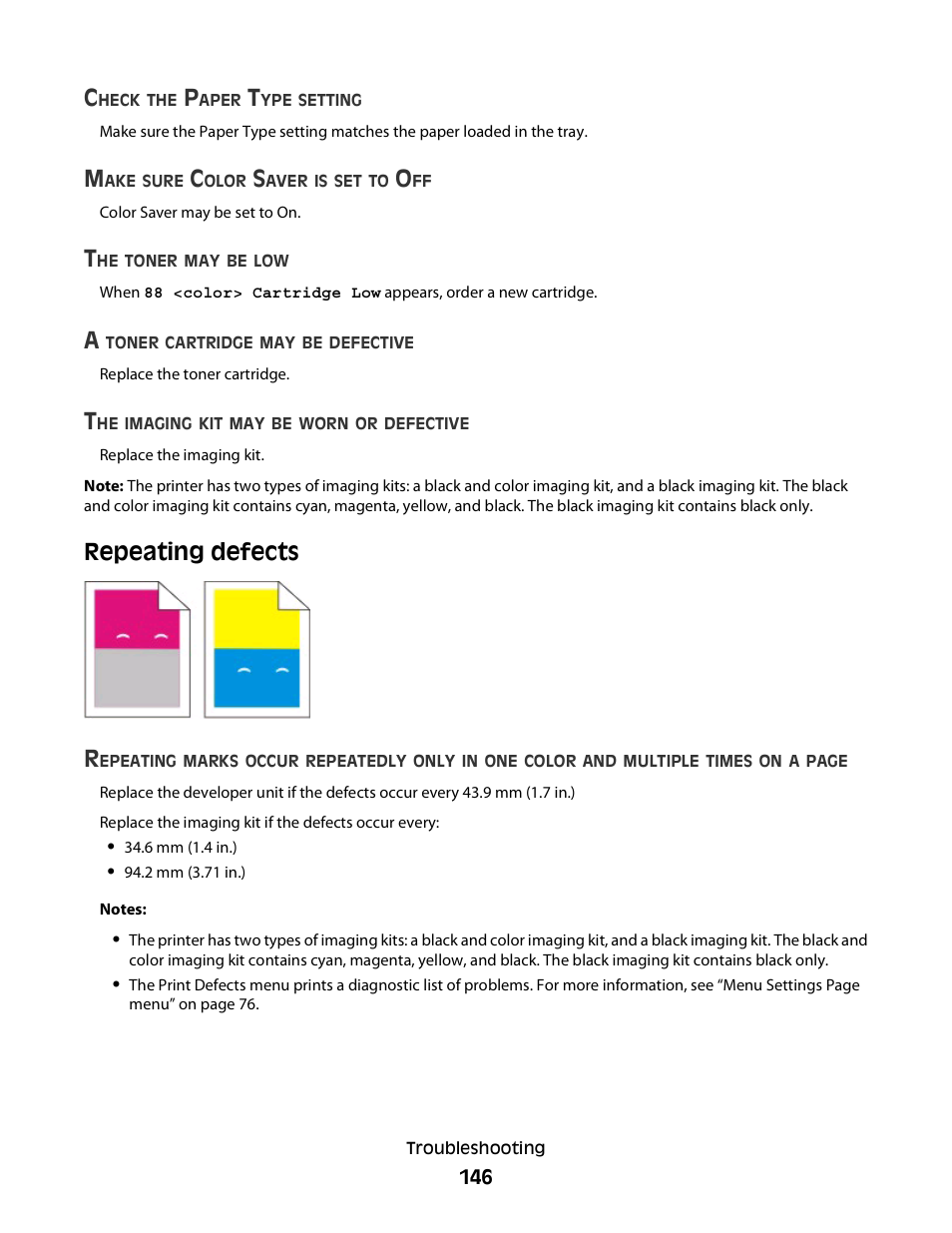 Repeating defects, Repeating defects r | Konftel G510-7276-00 User Manual | Page 148 / 170