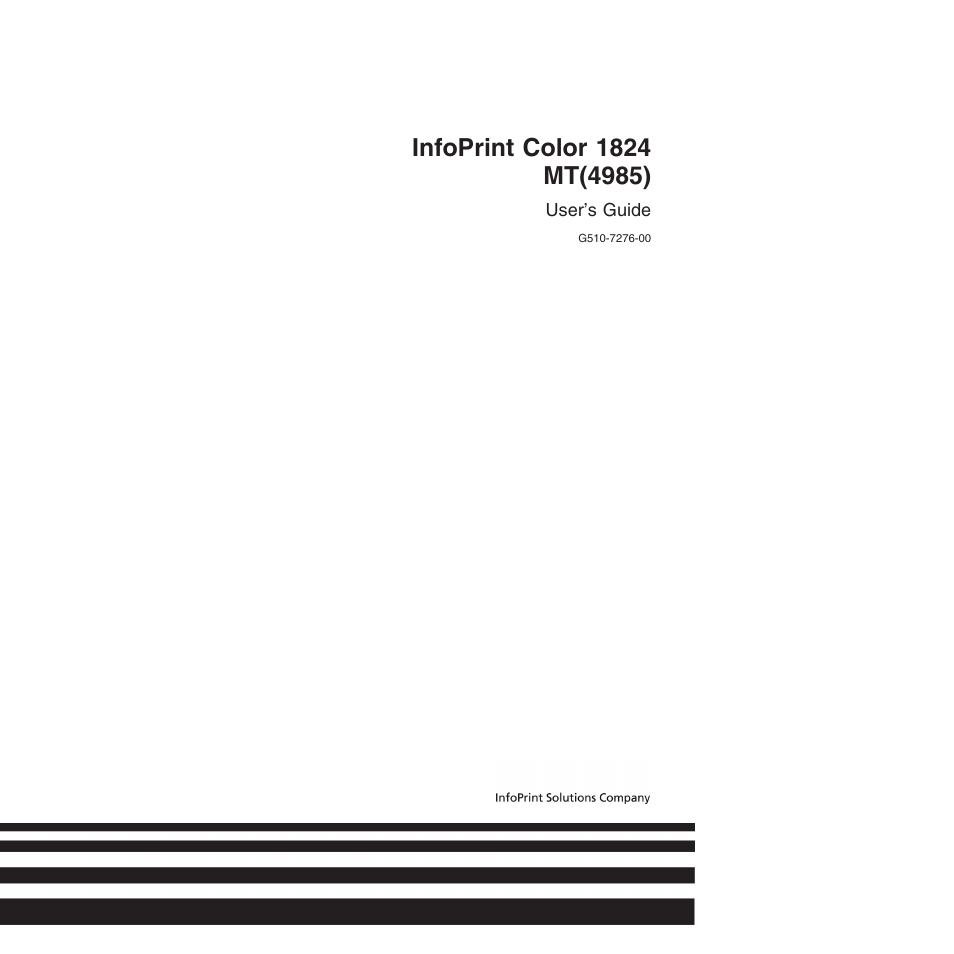 Infoprint, Color, Mt(4985) | Konftel G510-7276-00 User Manual | Page 3 / 170