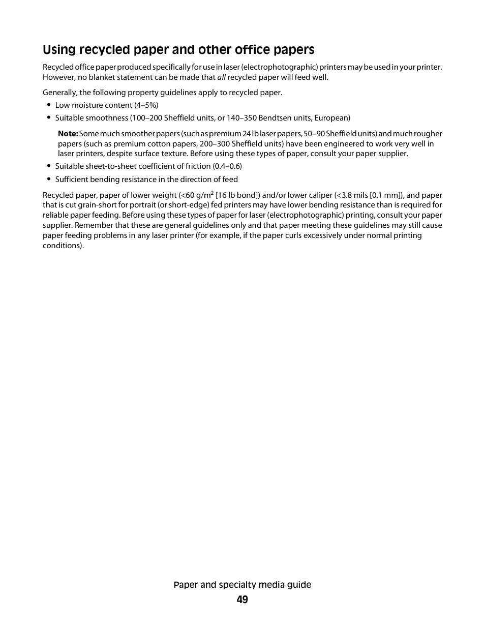 Using recycled paper and other office papers | Konftel G510-7276-00 User Manual | Page 51 / 170