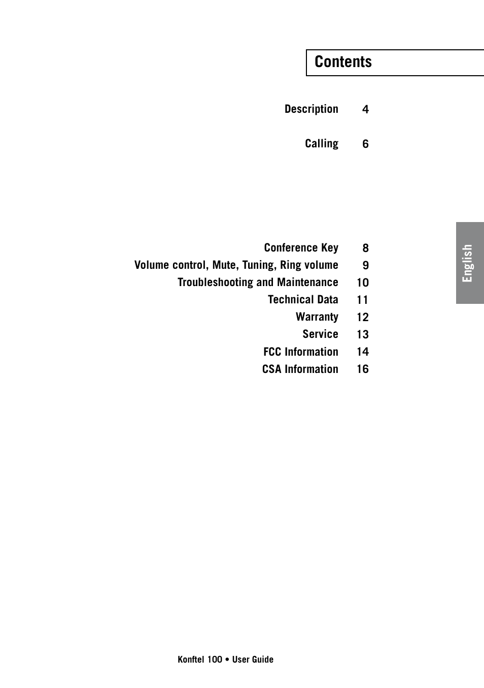 Konftel 100 User Manual | Page 3 / 17