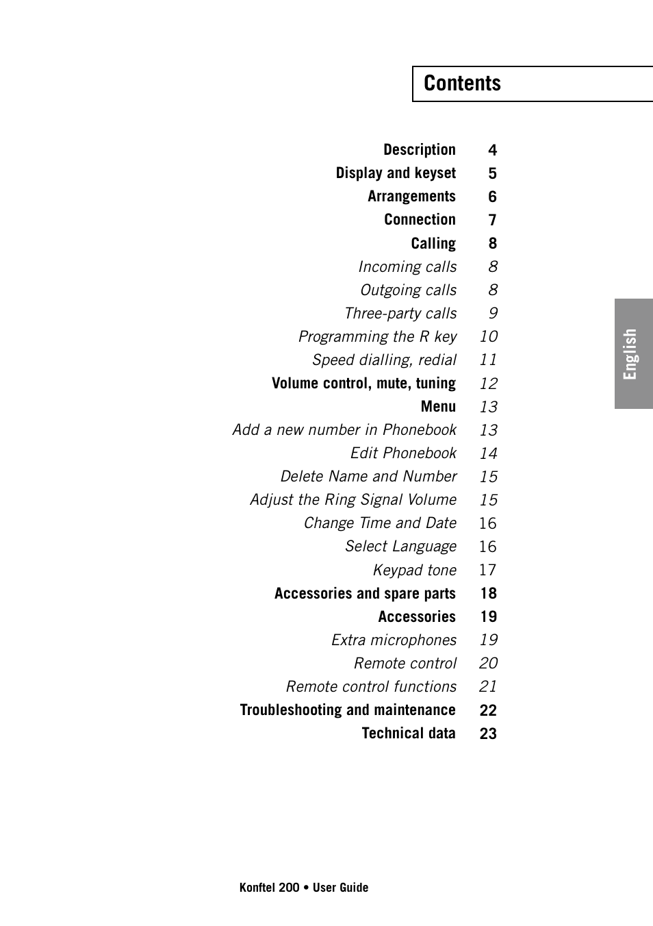 Konftel 200 User Manual | Page 3 / 26