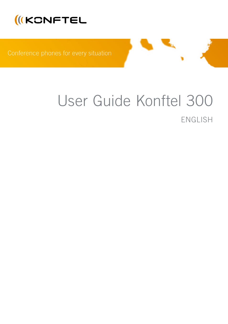 Konftel 300 User Manual | 20 pages