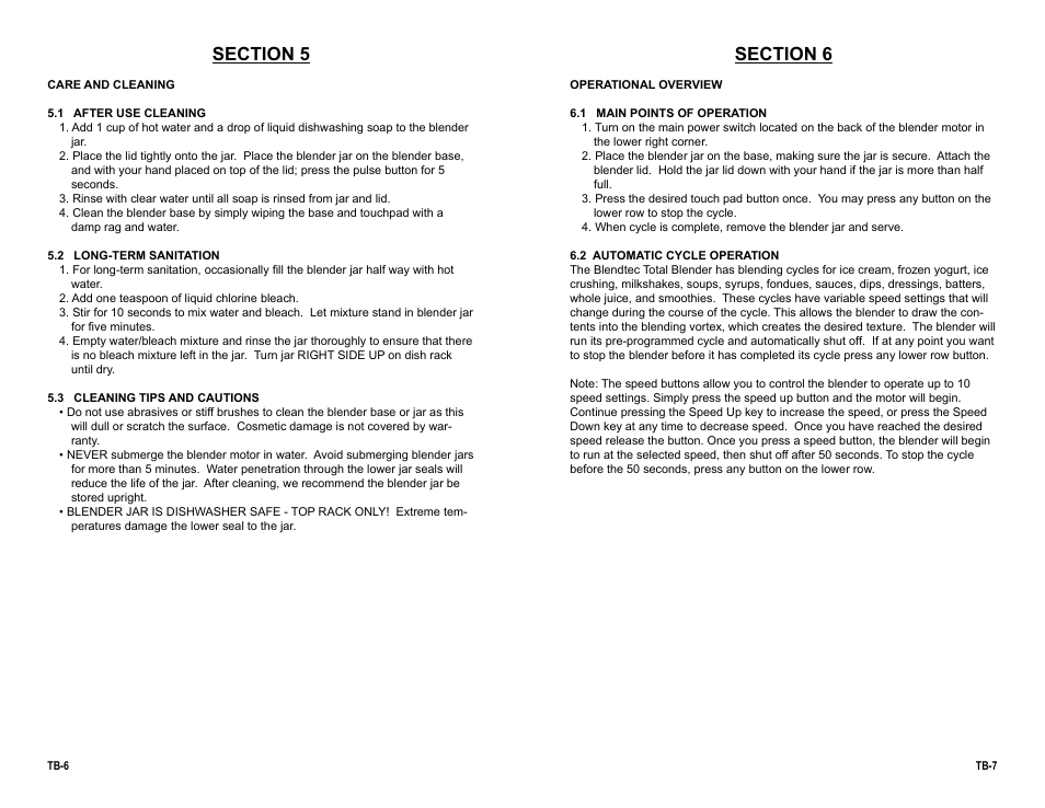 K-Tec Total Blender User Manual | Page 6 / 9
