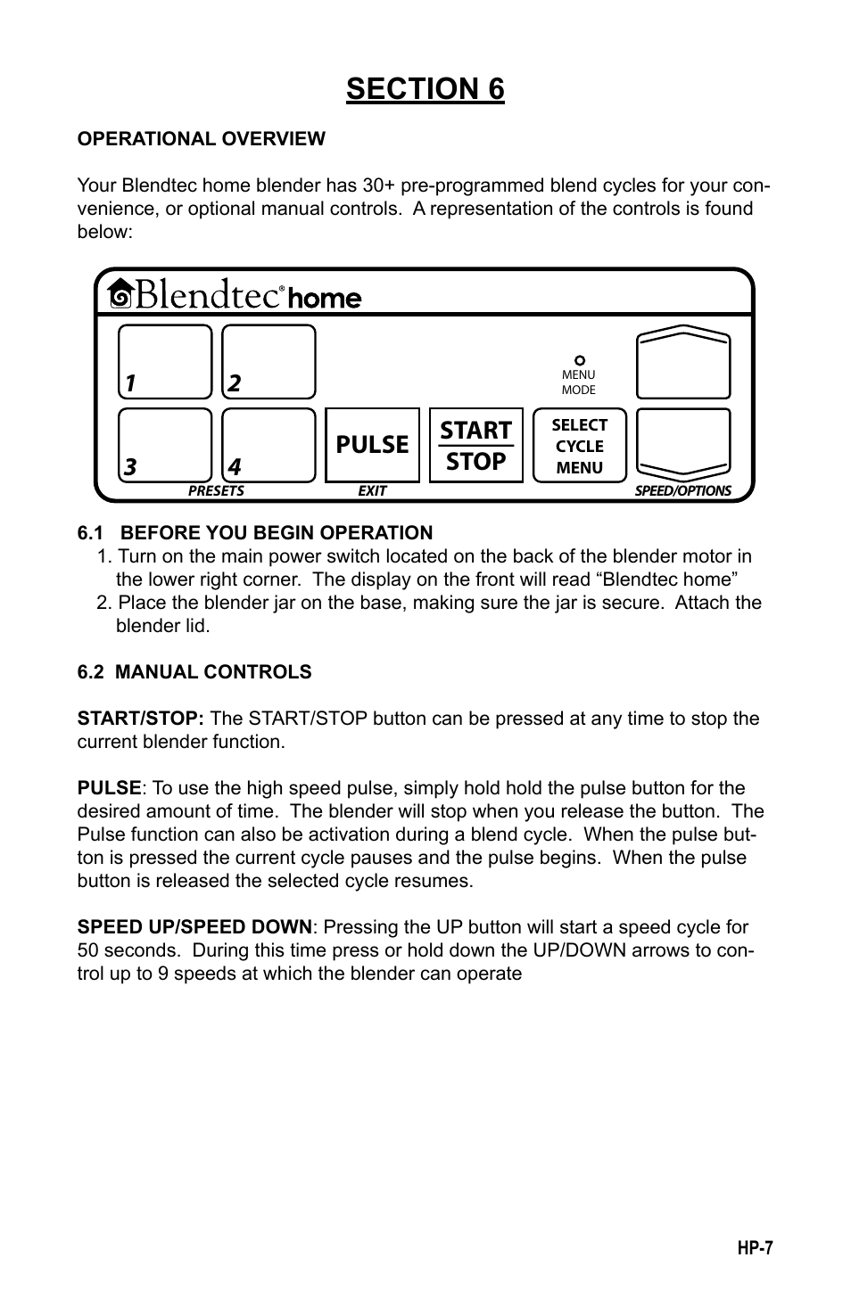 Start stop pulse | K-Tec HP3A User Manual | Page 10 / 17