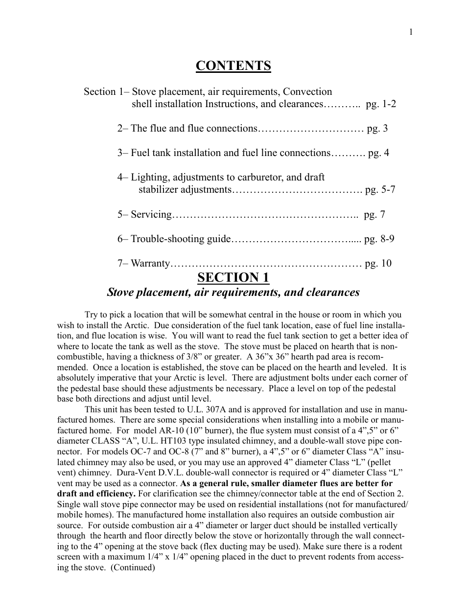 Kuma Stoves AR-10 User Manual | Page 2 / 11