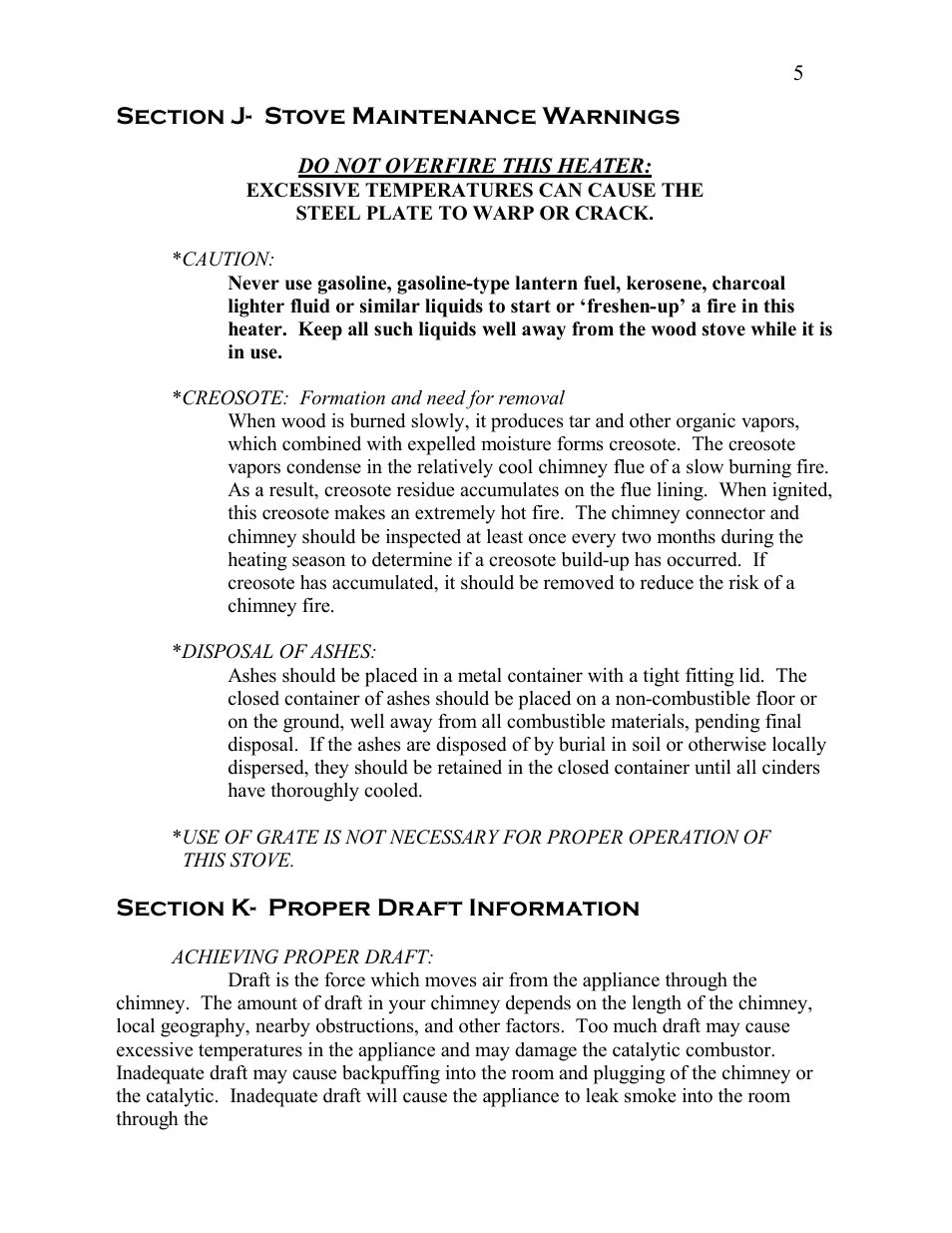 Kuma Stoves K-300 User Manual | Page 6 / 12
