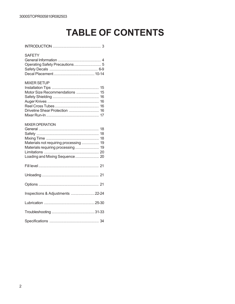 Kuhn Rikon 3000 SERIES 3030 User Manual | Page 2 / 34