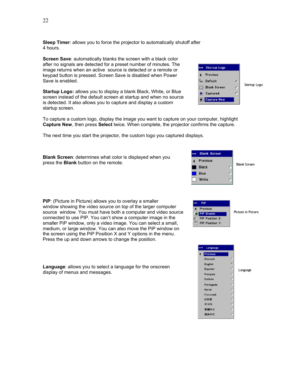 Knoll Systems HD225 User Manual | Page 22 / 27