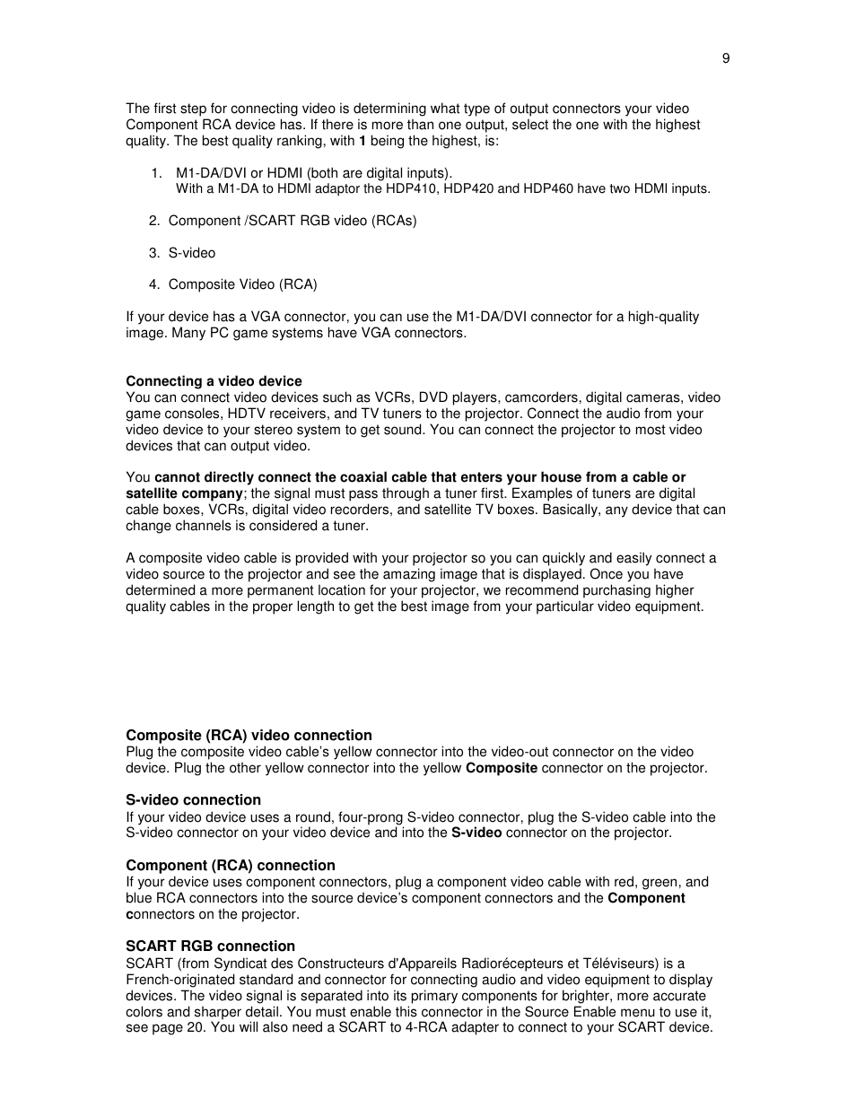 Knoll Systems HDP404 User Manual | Page 9 / 30