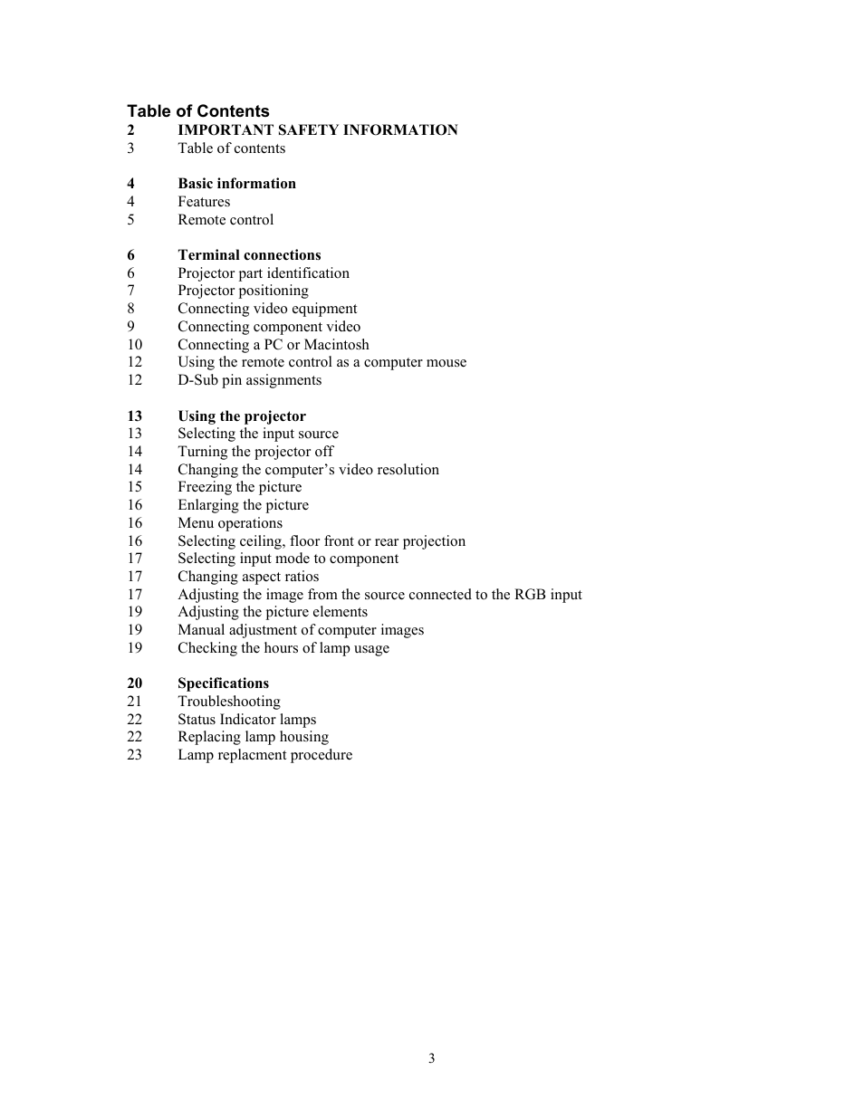 Knoll Systems HT201 User Manual | Page 3 / 23