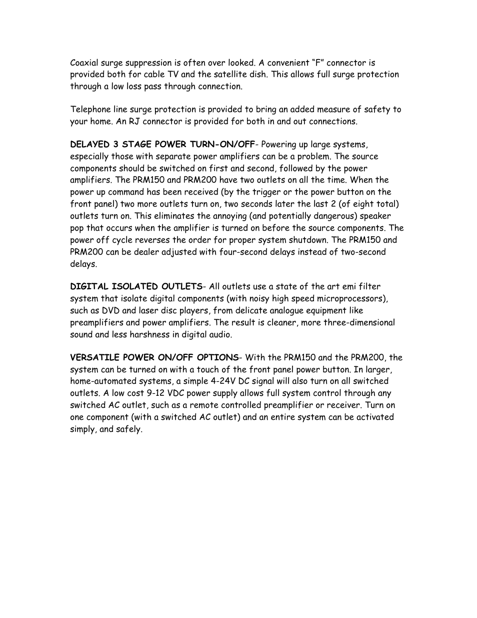 Knoll Systems PRM200 User Manual | Page 2 / 6