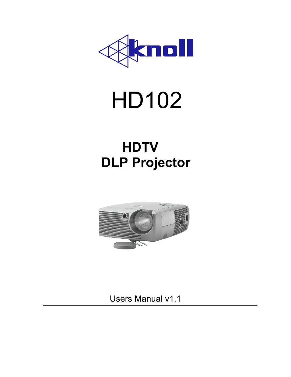 Knoll Systems HD102 User Manual | 28 pages