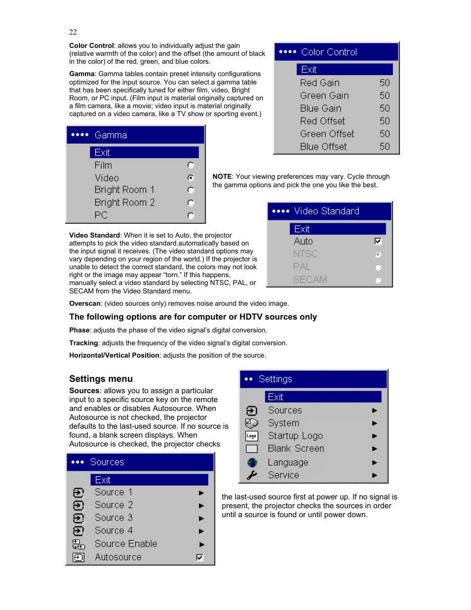 Knoll Systems HD282 User Manual | Page 22 / 34