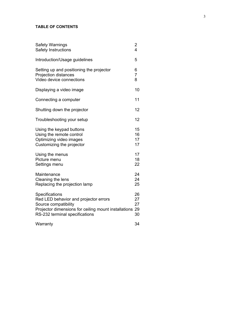 Knoll Systems HD272 User Manual | Page 3 / 34