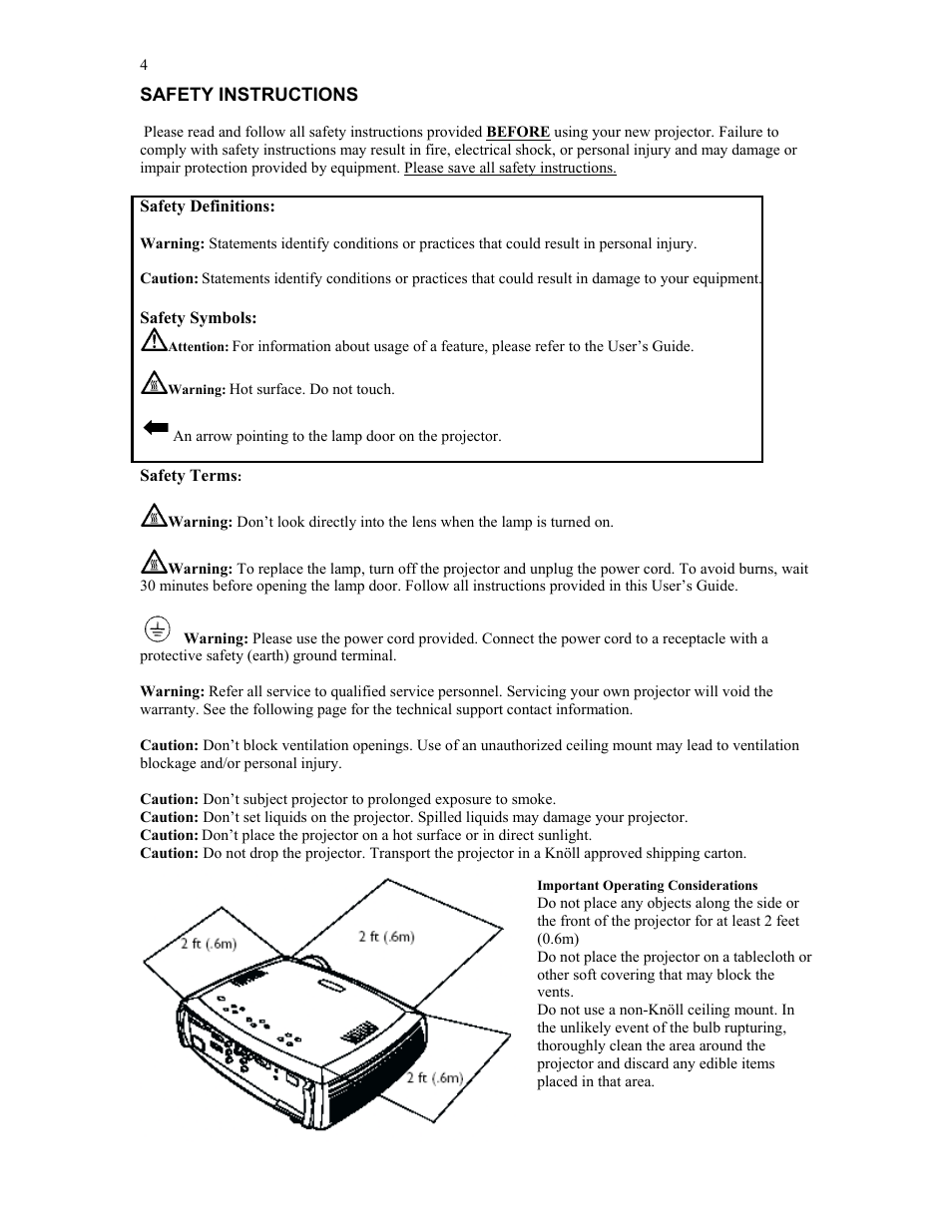 Knoll Systems HD272 User Manual | Page 4 / 34