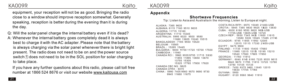 Т³гж 12 | Kaito electronic KA009R User Manual | Page 12 / 16