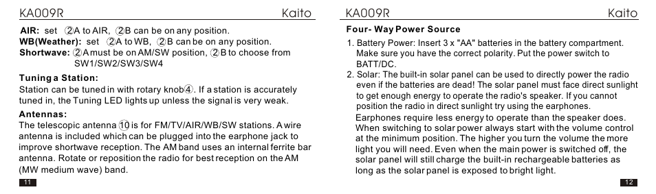 Т³гж 7 | Kaito electronic KA009R User Manual | Page 7 / 16