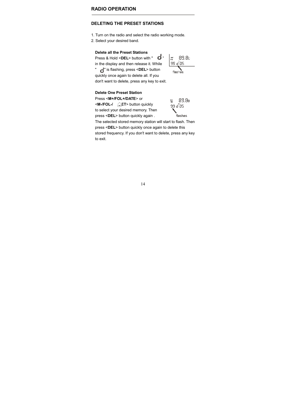 Radio operation | Kaito electronic KA800 User Manual | Page 17 / 30