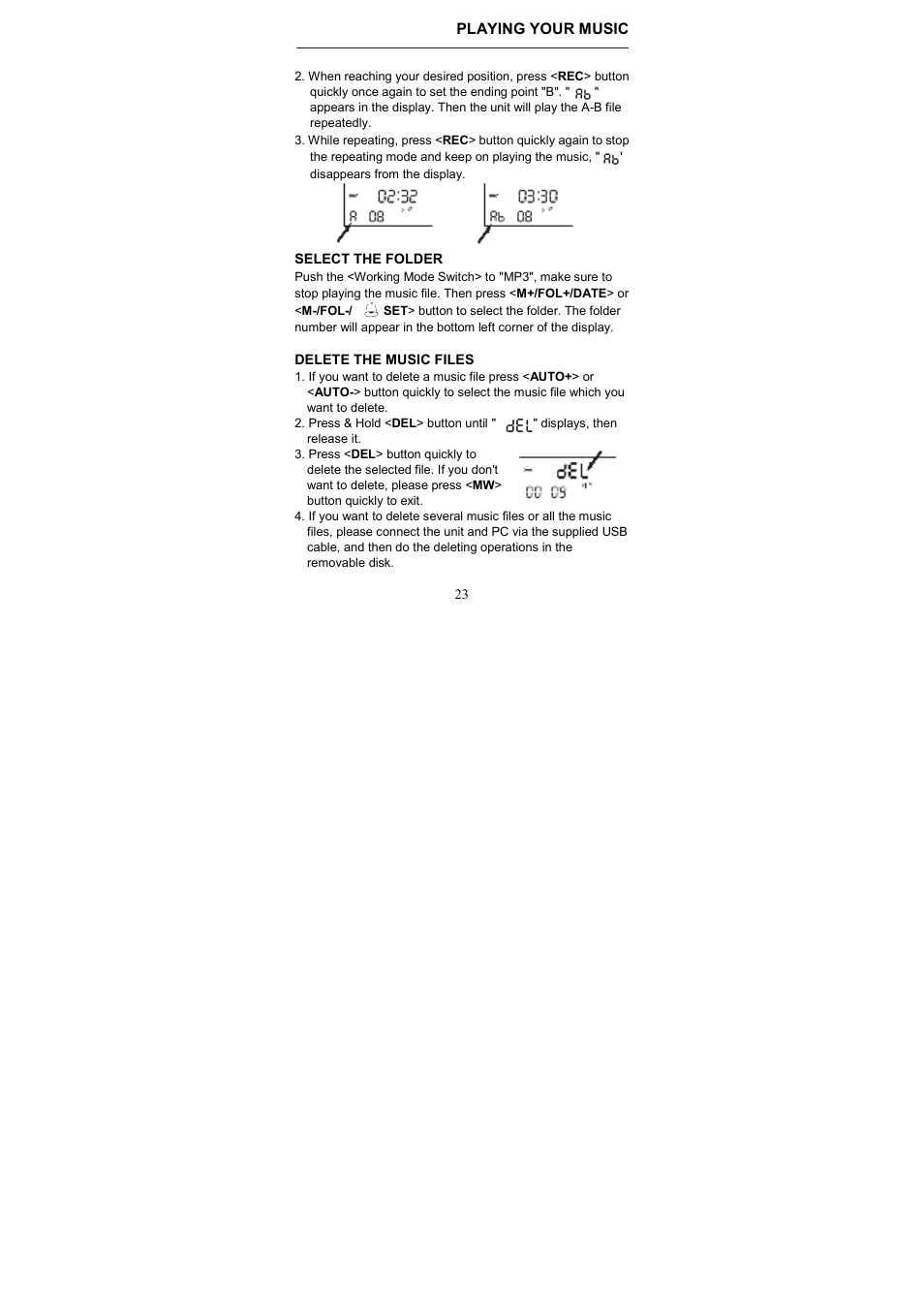 Playing your music | Kaito electronic KA800 User Manual | Page 26 / 30