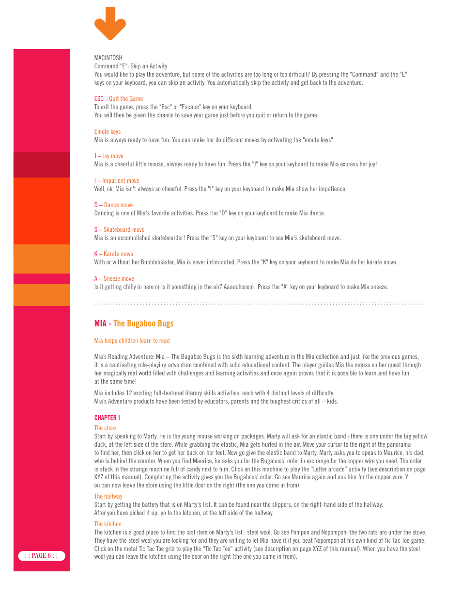 Mia - the bugaboo bugs | Kutoka Interactive Video Games User Manual | Page 7 / 12