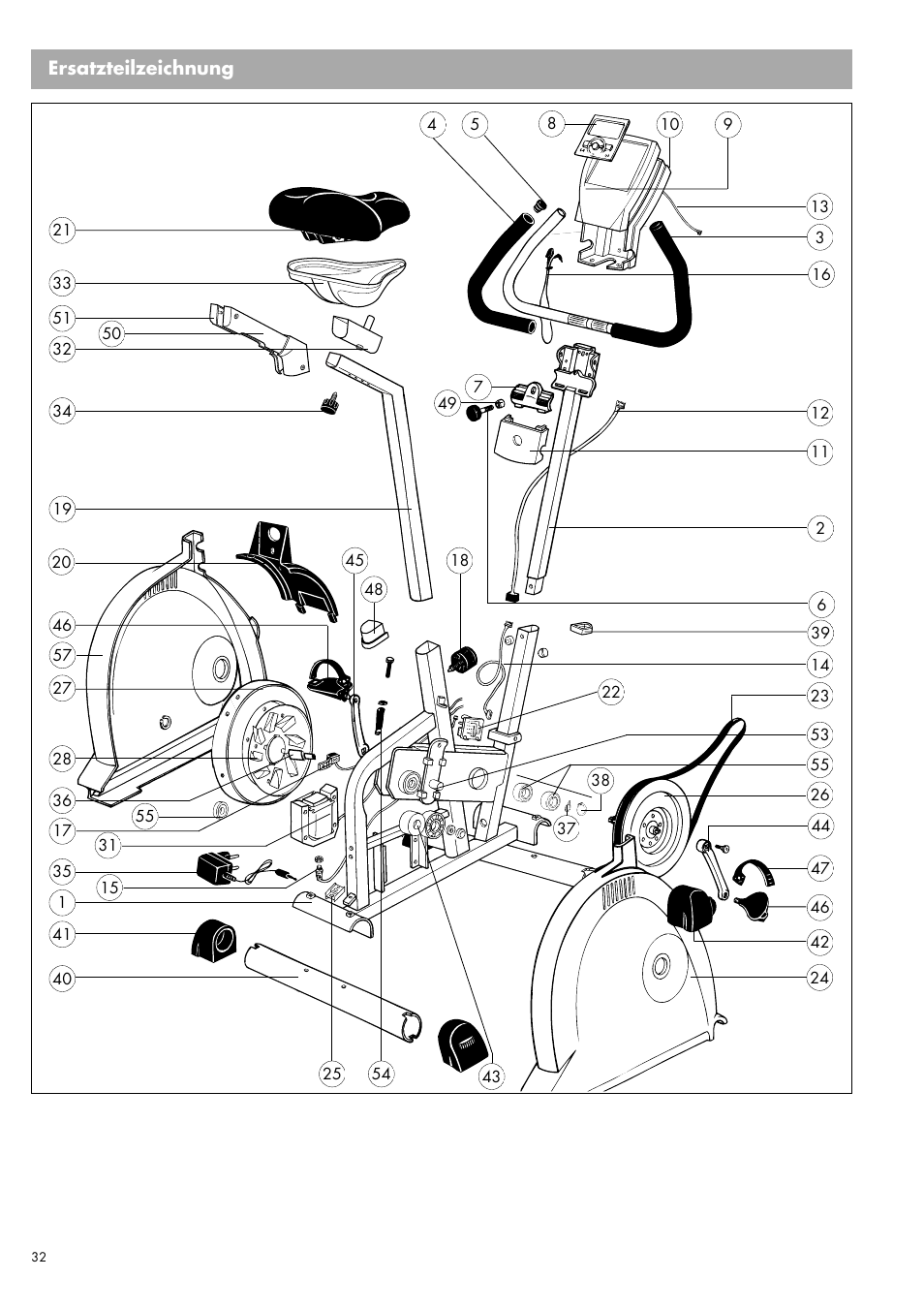 Kettler Ergometer CX 1 User Manual | Page 32 / 34