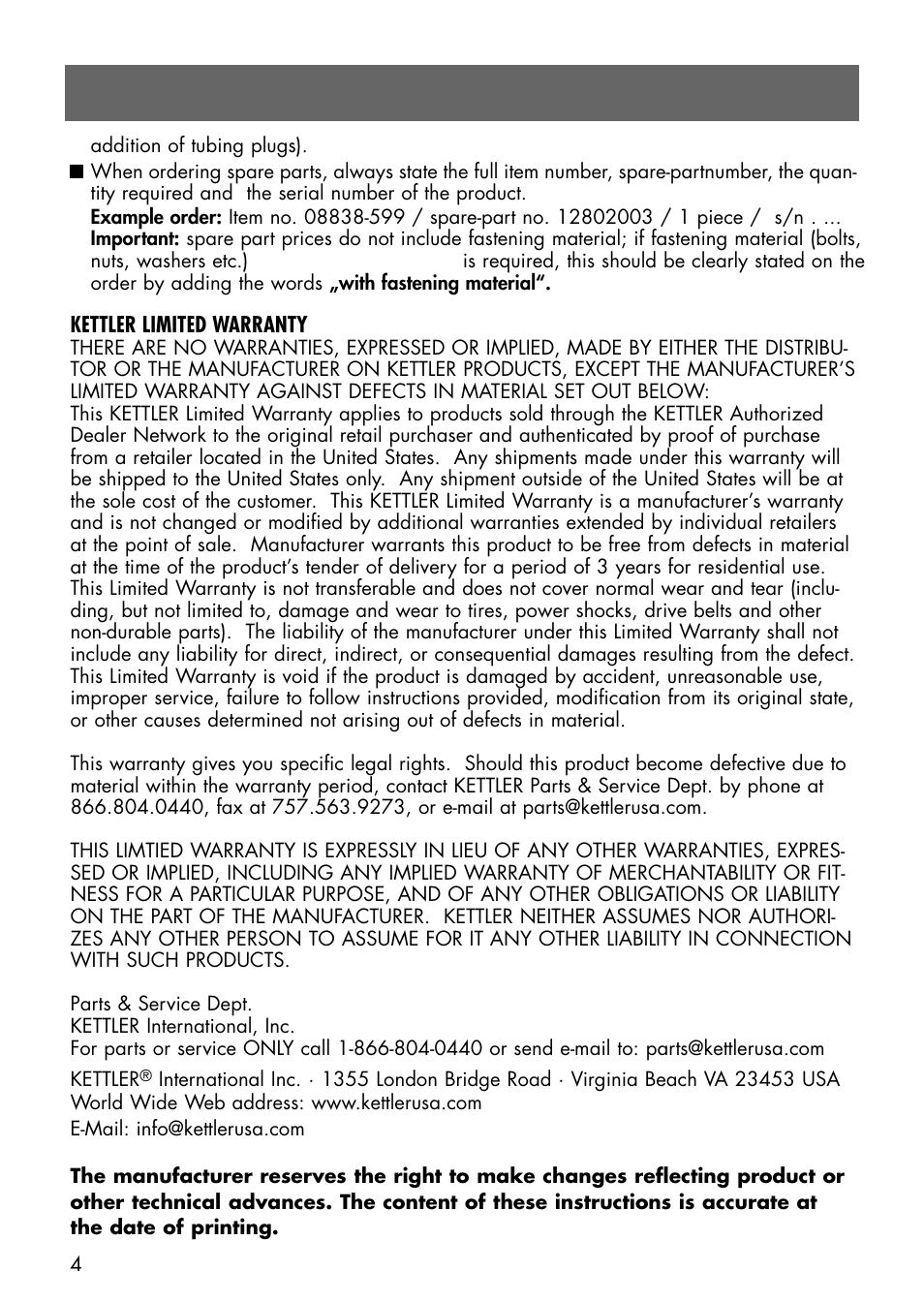 Kettler HAPPY NAVIGATOR 08839-599 User Manual | Page 4 / 21