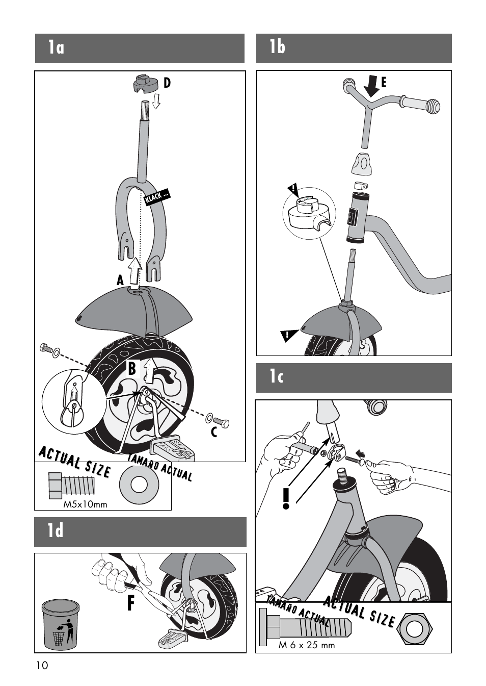 1b 1c | Kettler HAPPY NAVIGATOR 08839-599 User Manual | Page 7 / 21