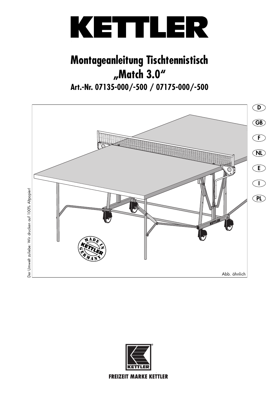 Kettler 07175-000/-500 User Manual | 17 pages