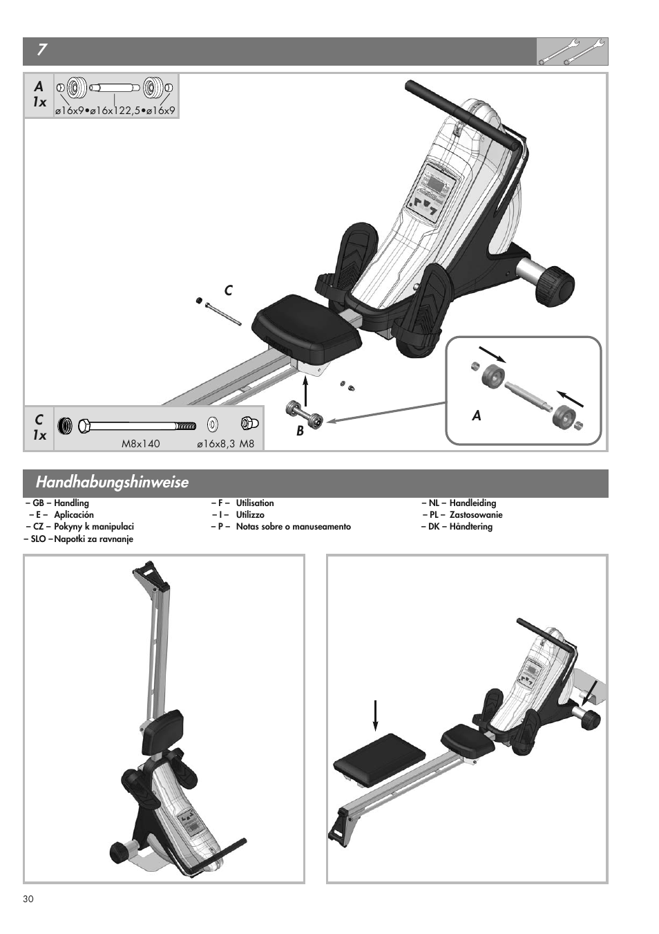 Handhabungshinweise | Kettler 07975-100 User Manual | Page 30 / 36