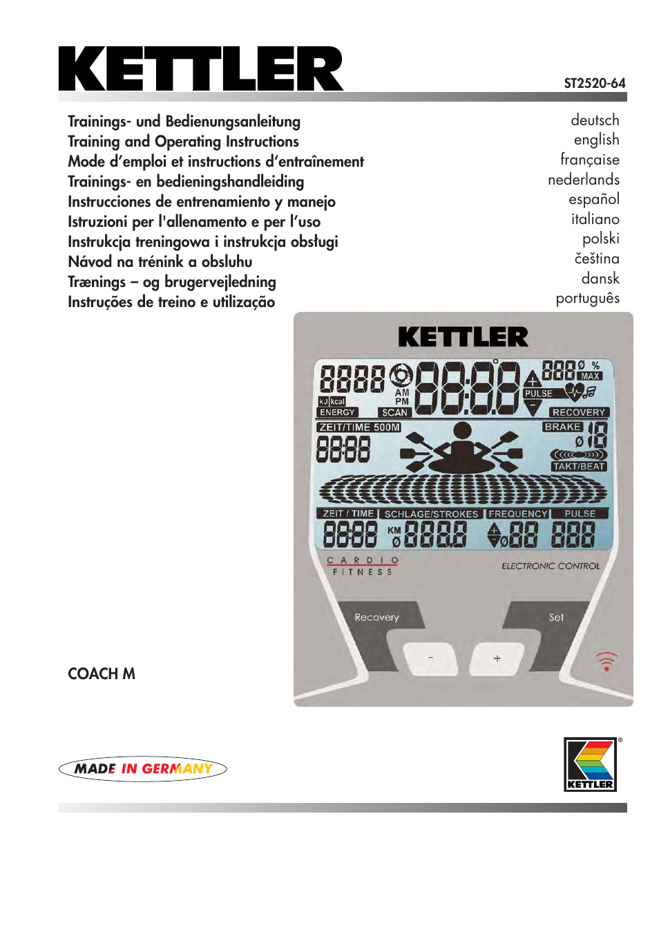 Kettler COACH M ST2520-64 User Manual | 144 pages