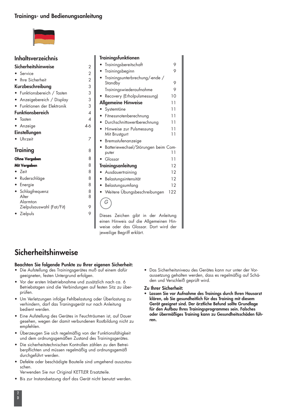 Kettler COACH M ST2520-64 User Manual | Page 2 / 144