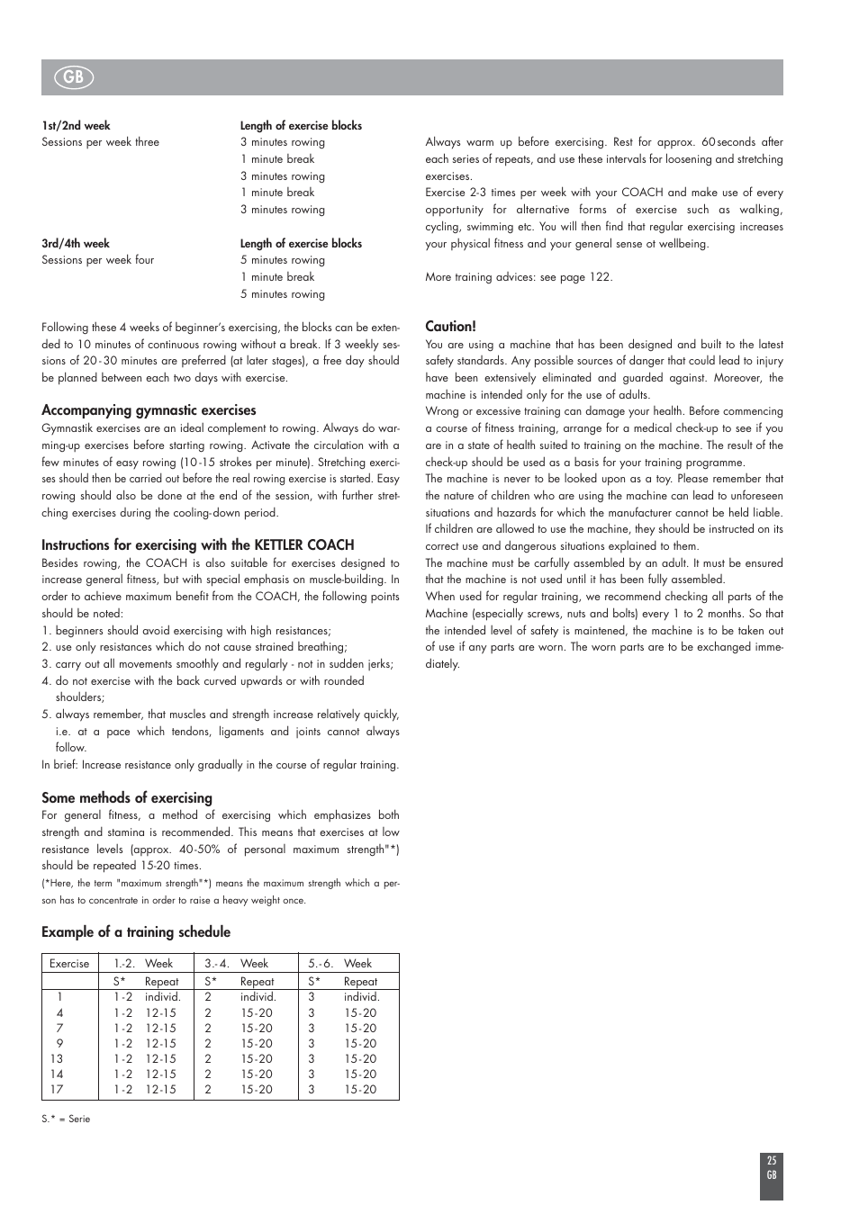 Kettler COACH M ST2520-64 User Manual | Page 25 / 144