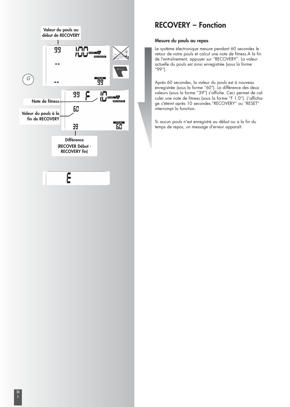 Recovery – fonction | Kettler COACH M ST2520-64 User Manual | Page 34 / 144